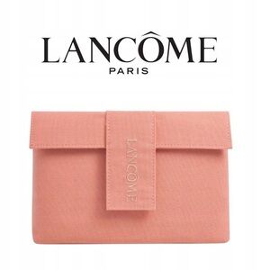 New Lancome pink canvas clutch makeup bag/ cosmetic travel bag